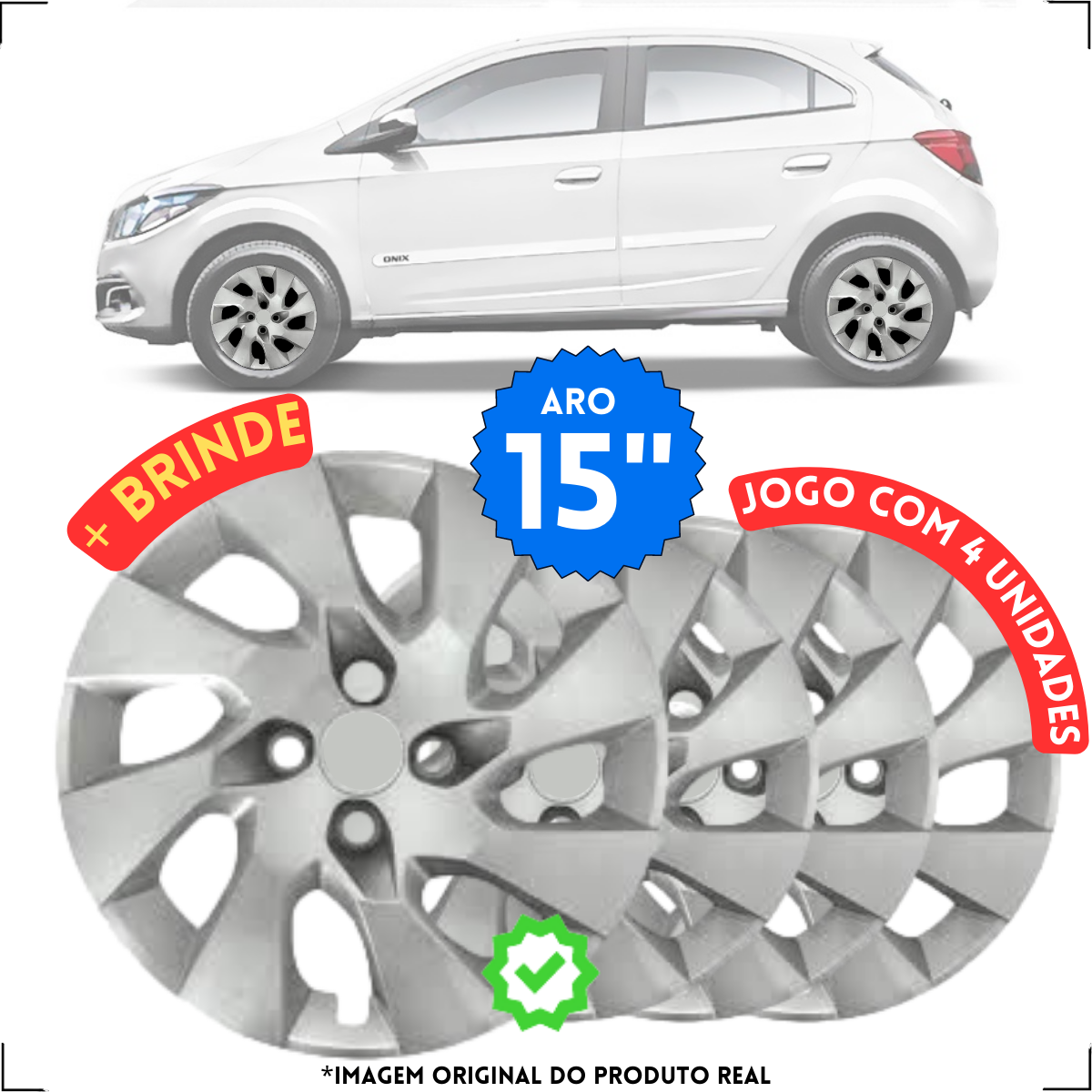 Calota Onix/Prisma 2014/16 Aro 15 - Jogo ...