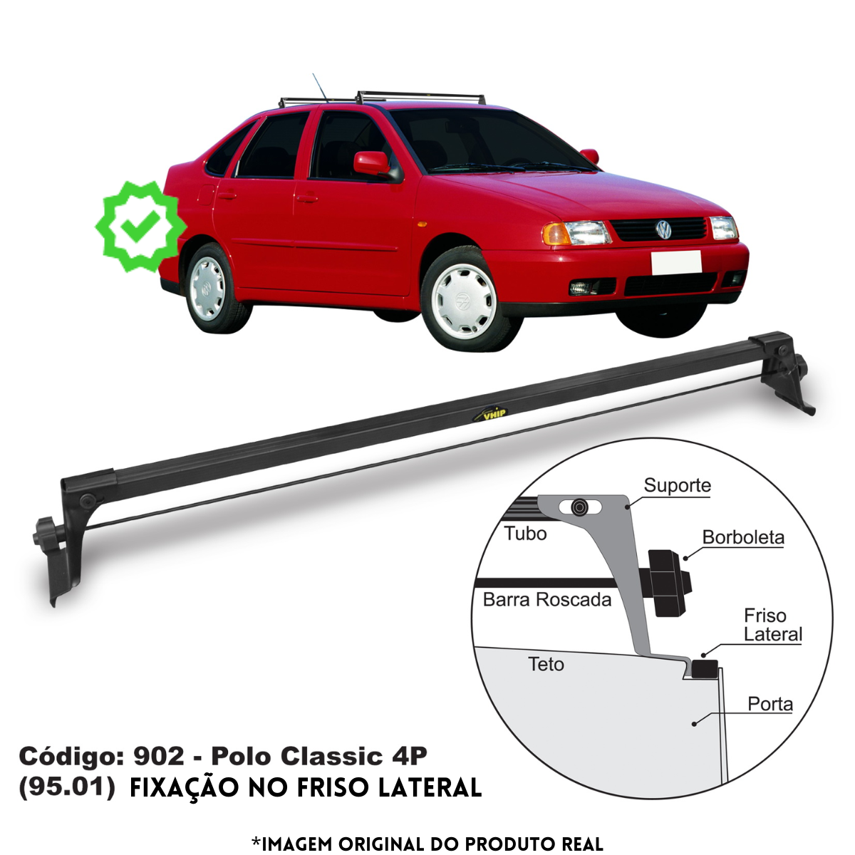 Rack de Teto Polo Classic 4 portas (95/01...