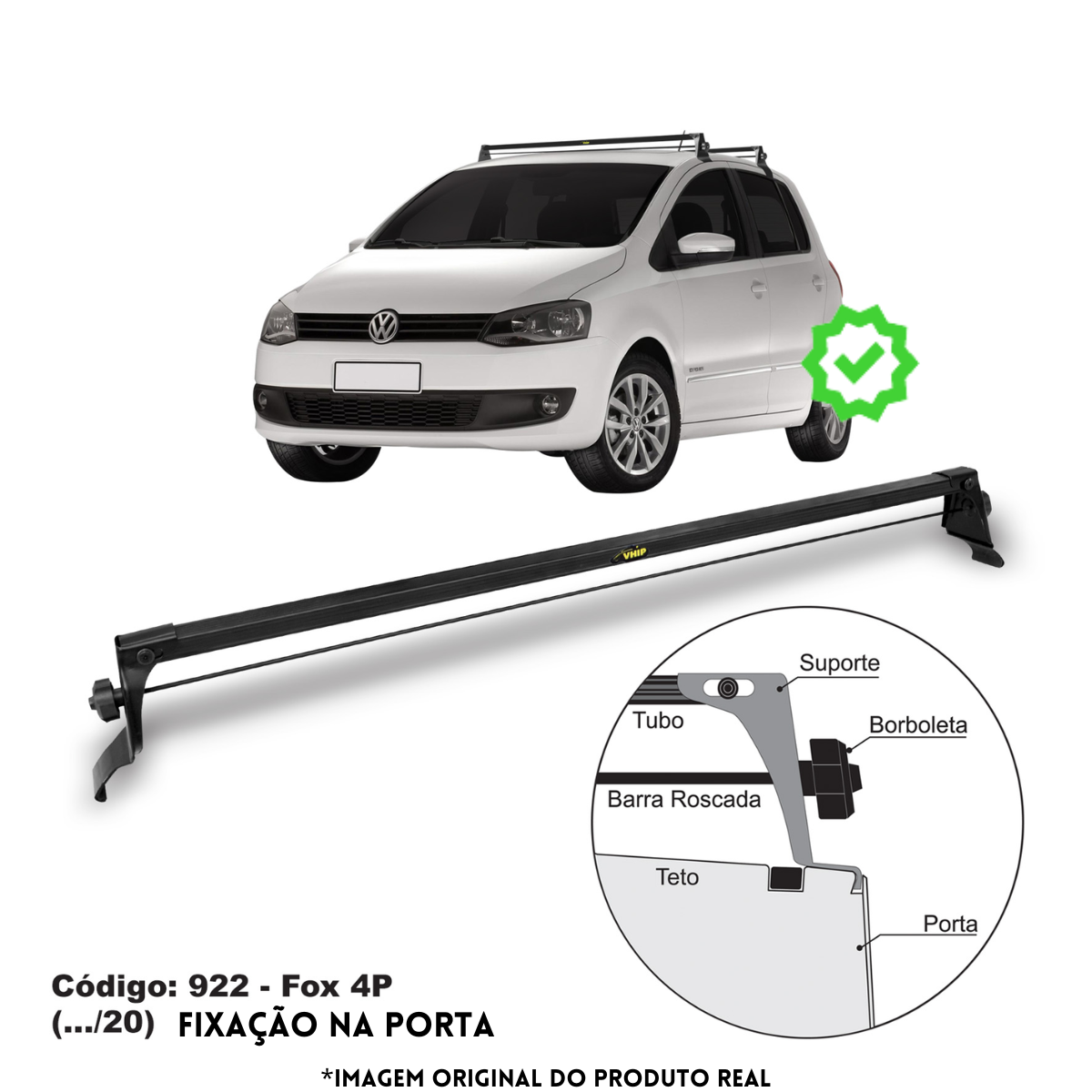 Rack de Teto Fox (até 2020) 4 portas - Fi...