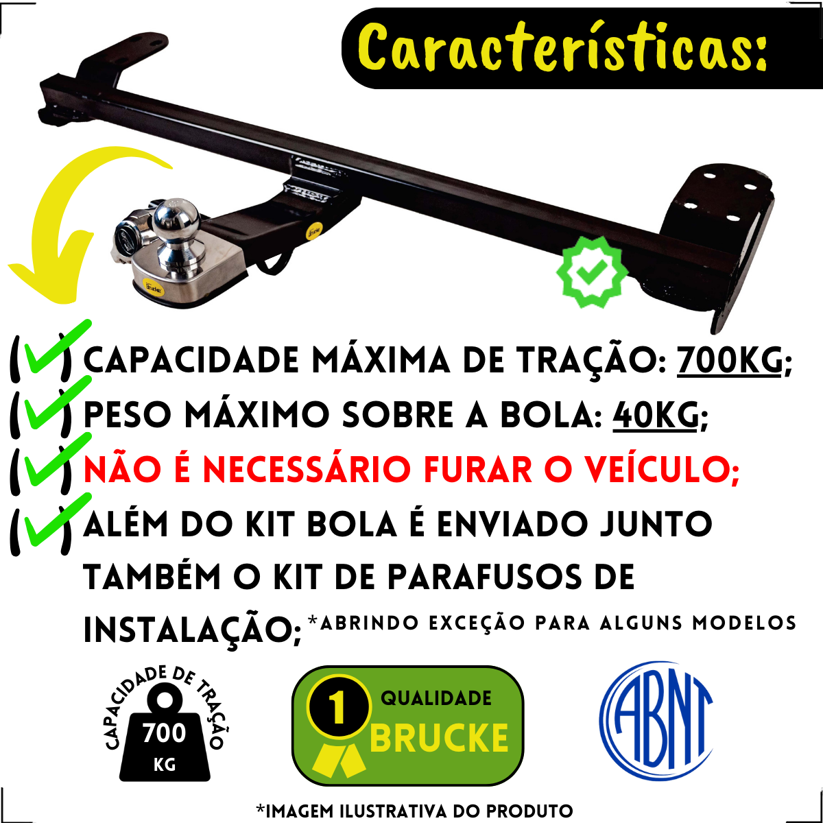 Engate Fixo Peugeout 206 SW 2005 até 2011...