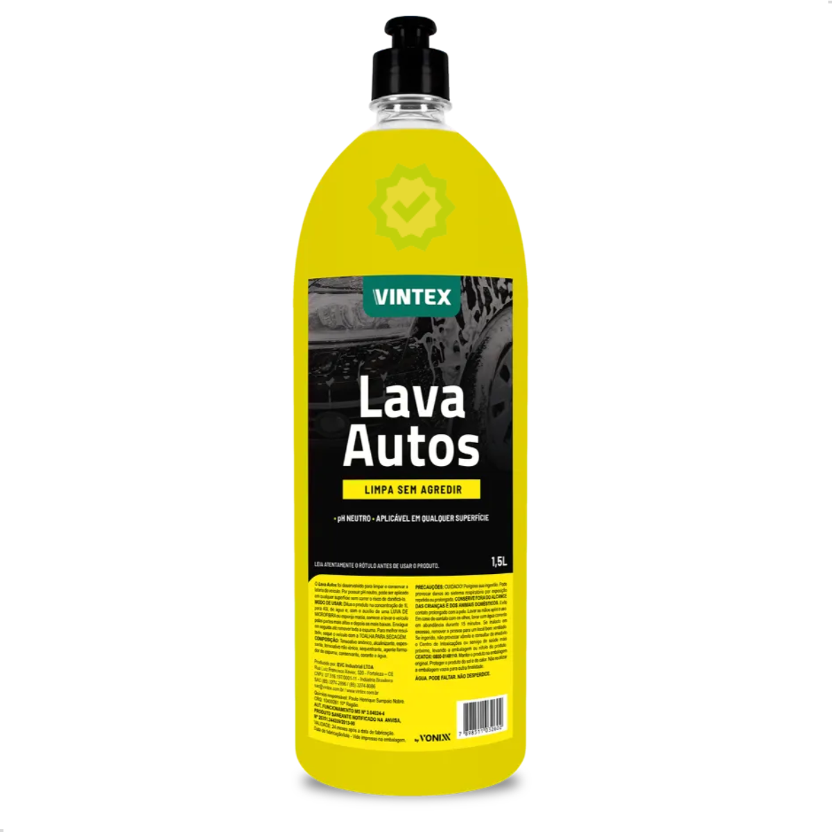 Lava Autos pH Neutro Concentrado 1,5L Vonixx