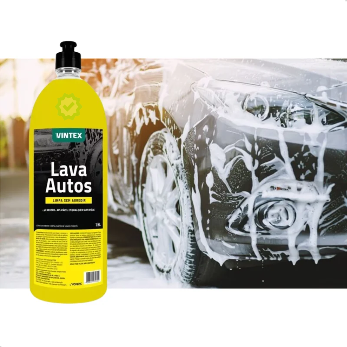 Lava Autos pH Neutro Concentrado 1,5L Vonixx