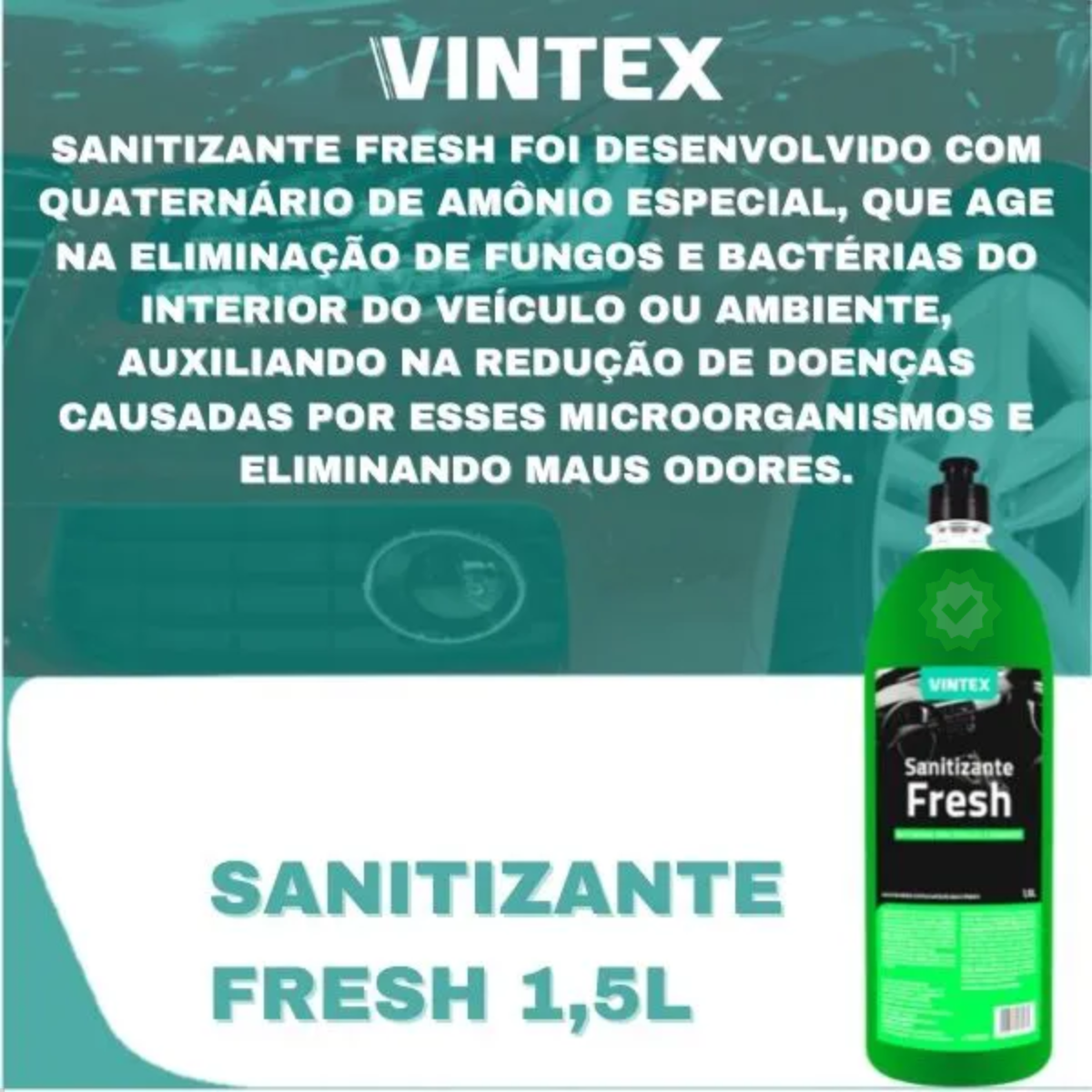 Limpador Sanitizante Fresh 1,5L Automotiv...