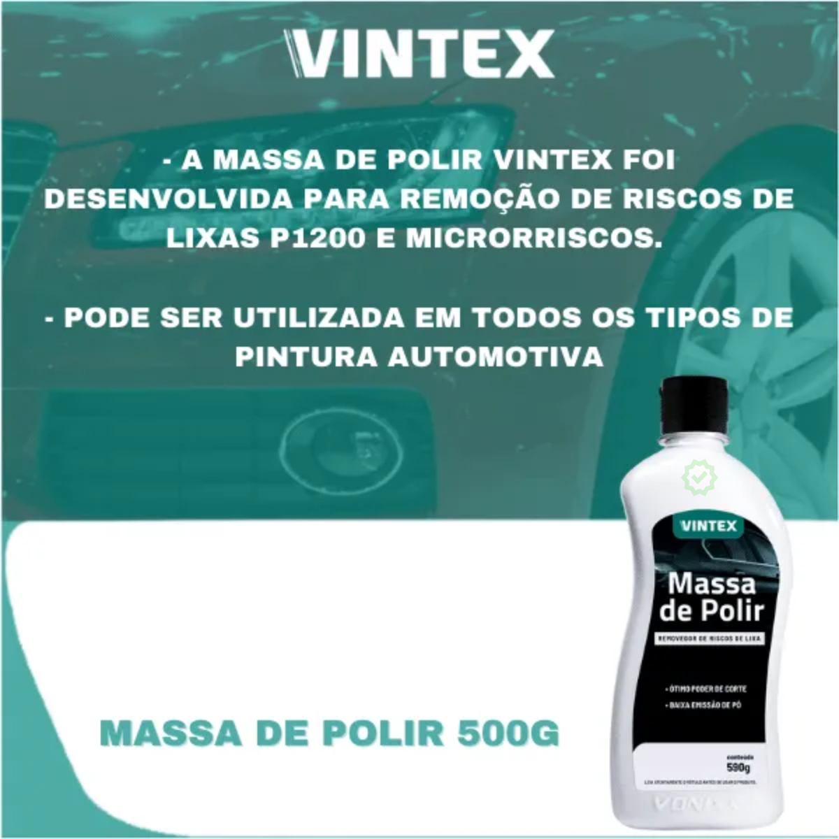 Massa de Polir 600g Automotivo Vintex By ...