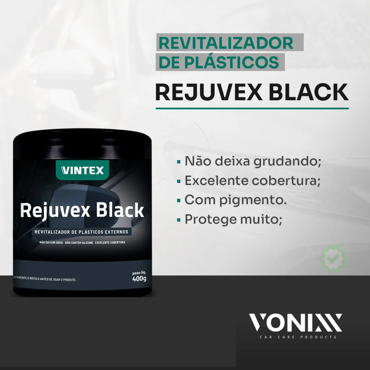Revitalizador De Plasticos Rejuvex Black ...