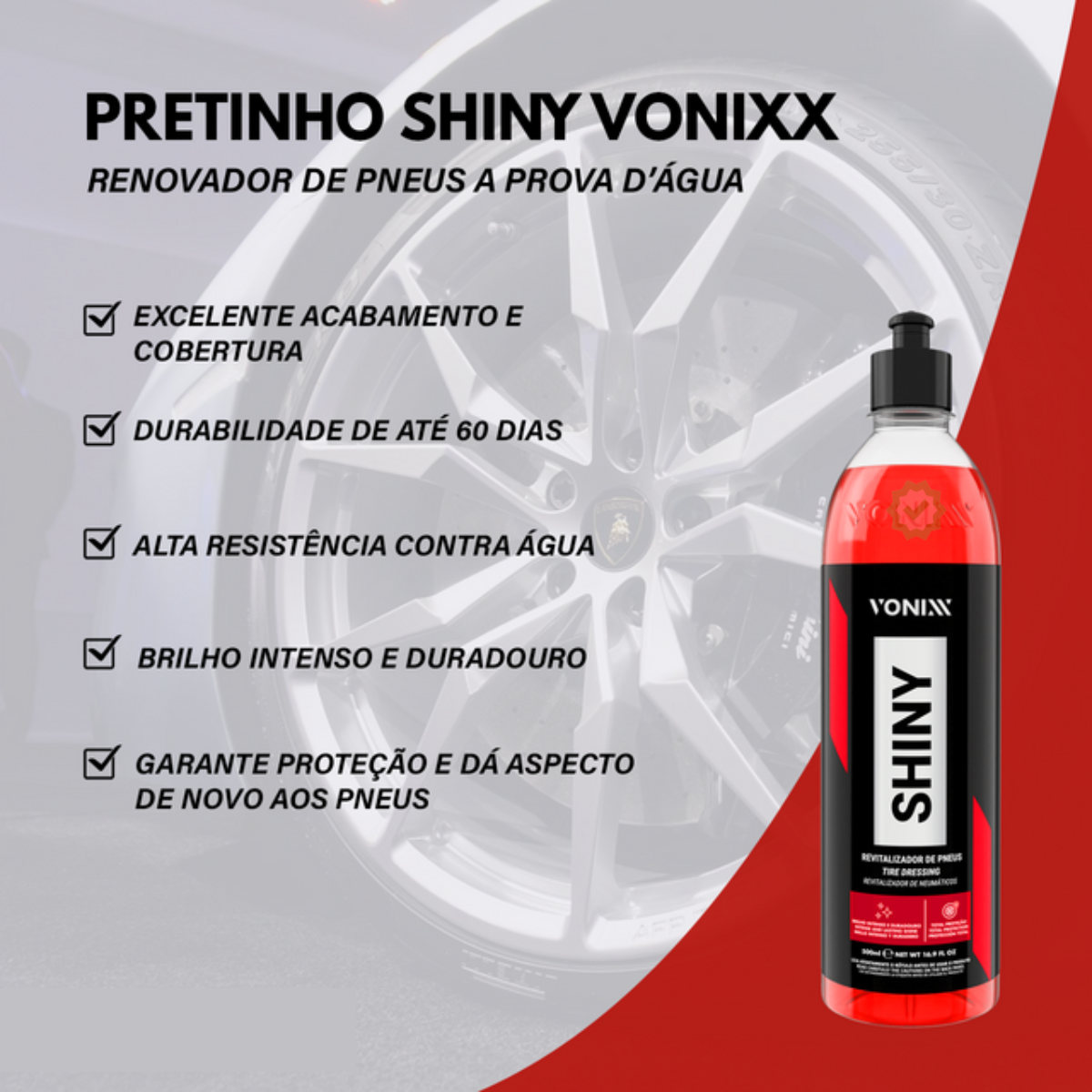 Revitalizador De Pneus Com Brilho Intenso...