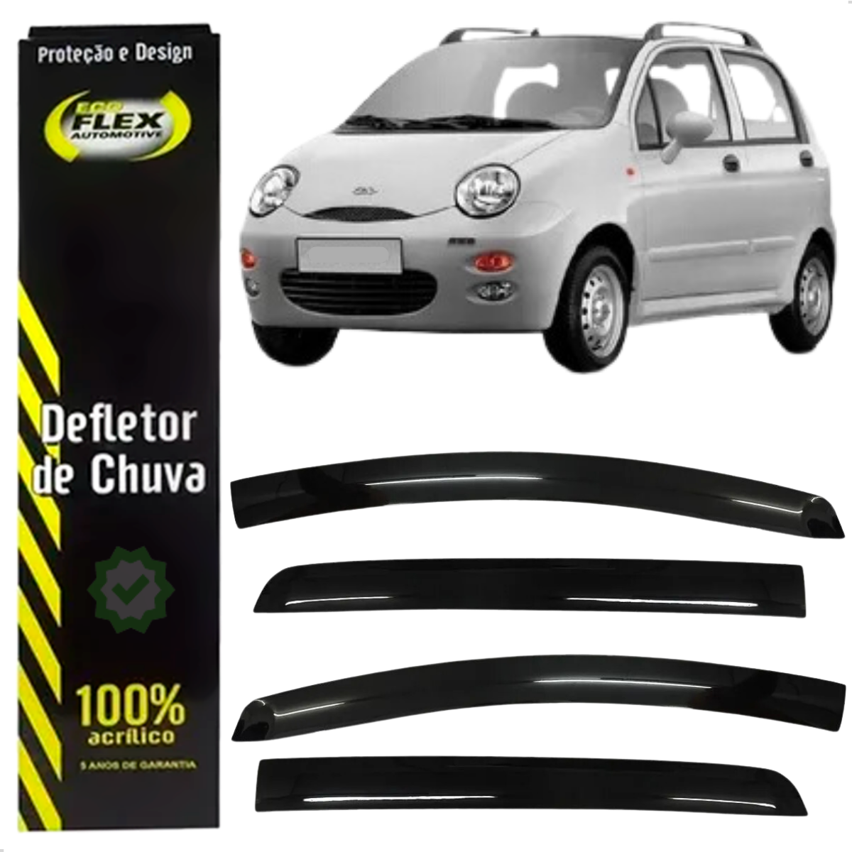 Calha de Chuva Chery QQ 2012 a 2014 4 por...