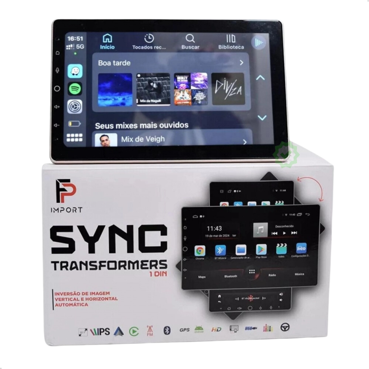 Multimídia 10,1 Transformers Carplay Andr...