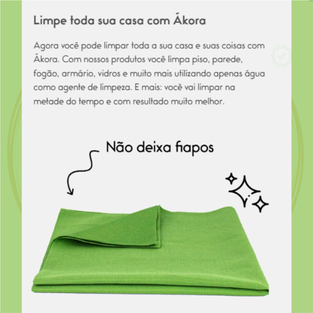 Pano Mágico Limpa Vidros Espelhos Com Agu...