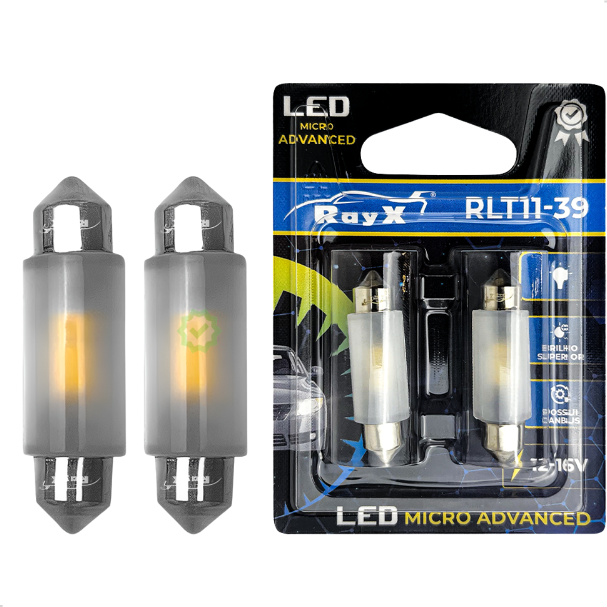 LAMPADA LED TORPEDO 39MM- Rayx Par