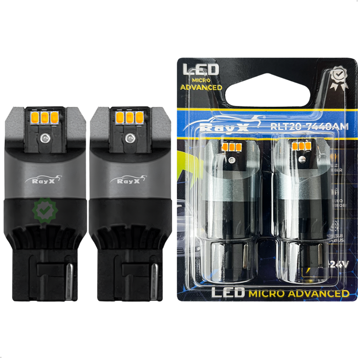 Par Lâmpada De LED T20 1 POLO AMBAR- Rayx