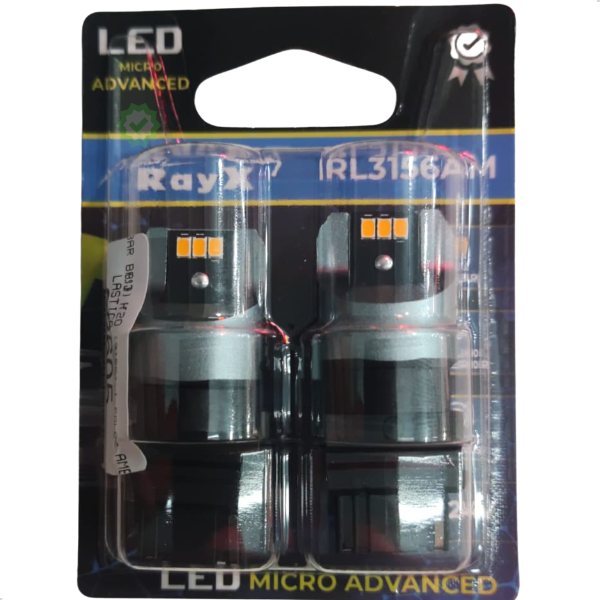 Par Lampada LED T20 (3156) 1 POLOS AMBAR ...