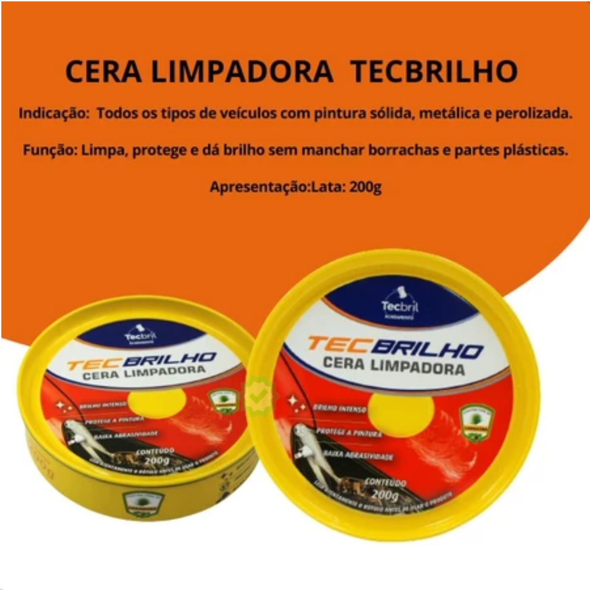 Techbril Cera Limpadora automotiva em pas...