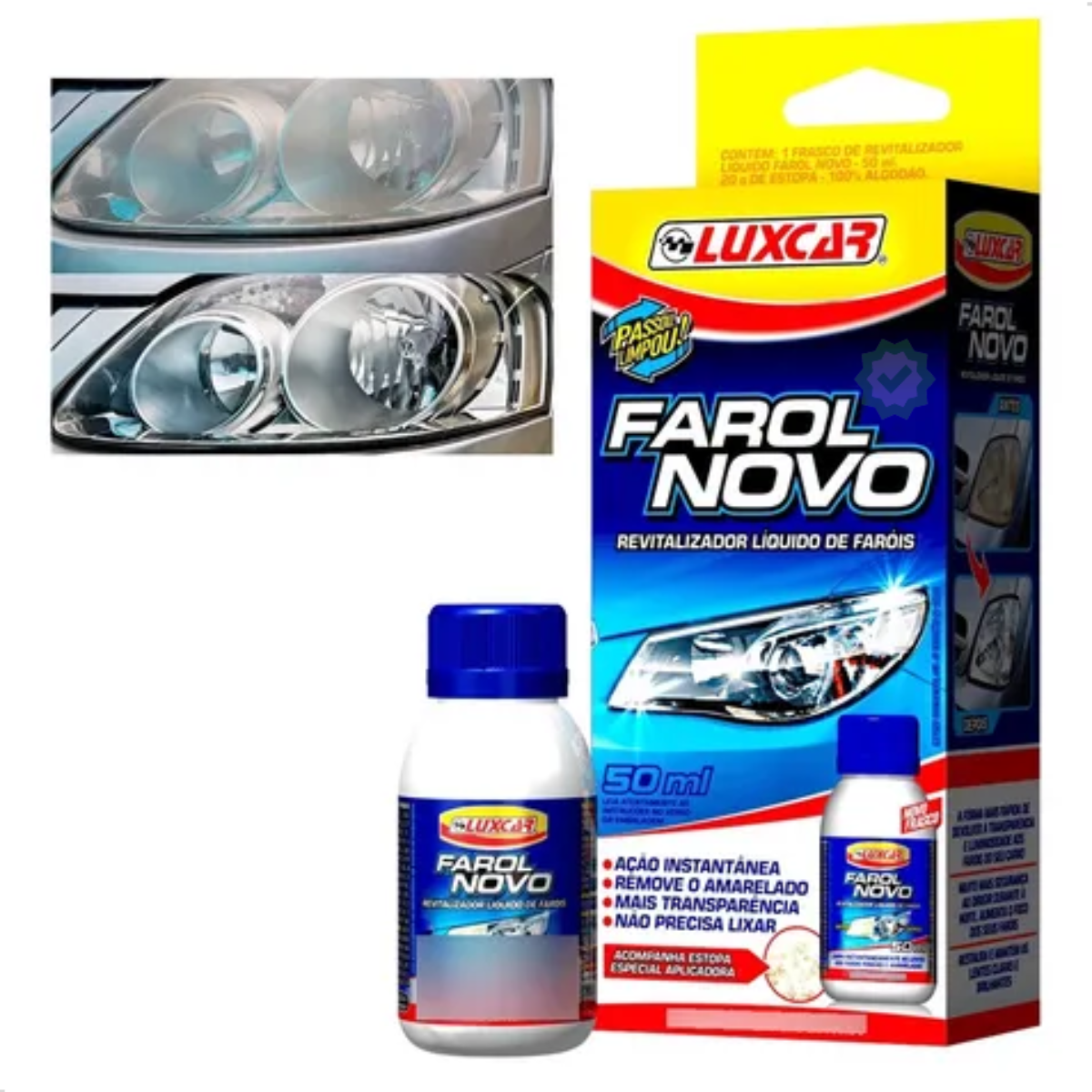 Revitalizador Liquido De Farol Luxcar Pro...