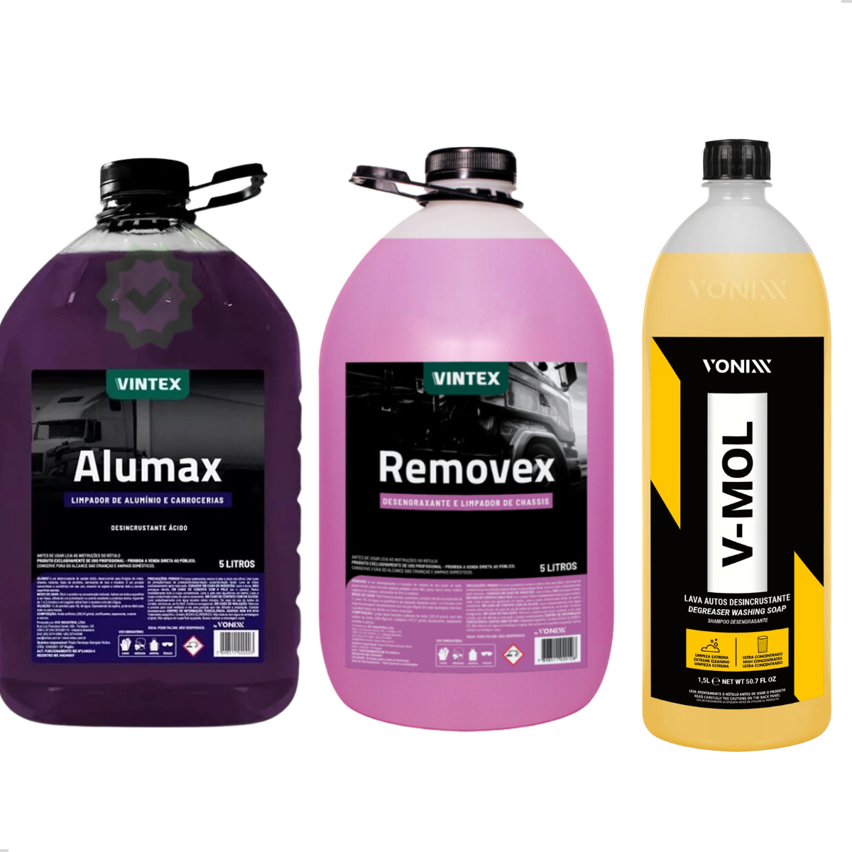 Kit Vonixx Limpeza Pesada Removex 5L Alum...