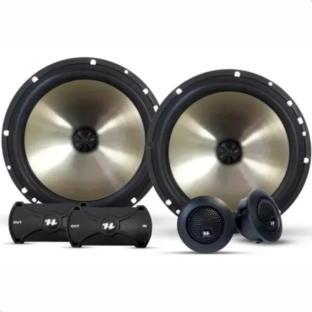 Kit Alto Falante 2 Vias 160w Rms Hurrican...