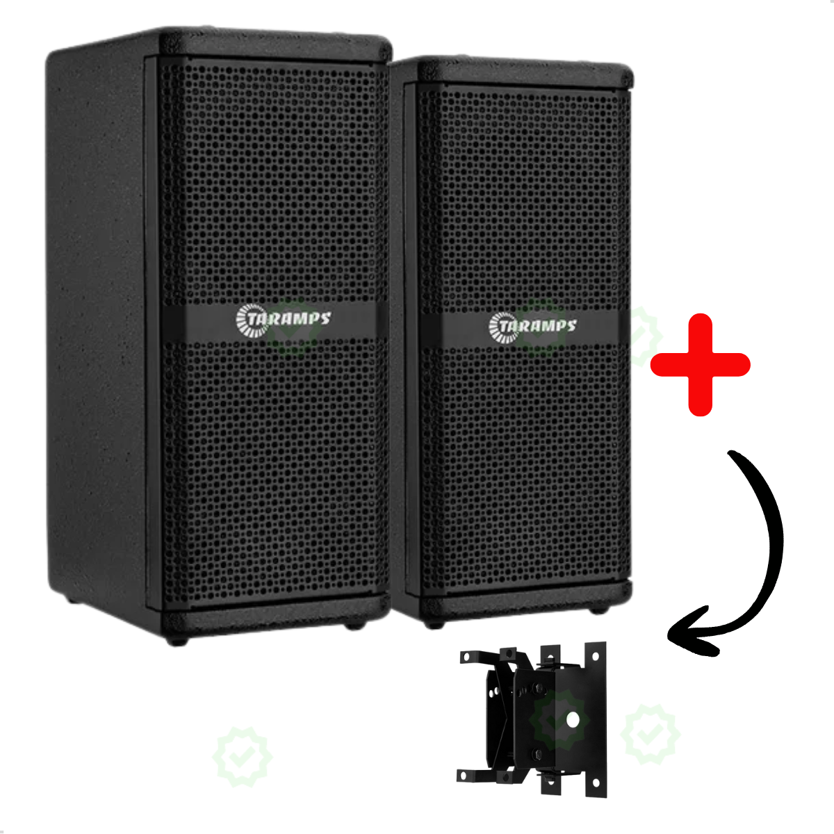 KIT 02 CAIXAS  ACUSTICAS T 200.2 E SUPORT...