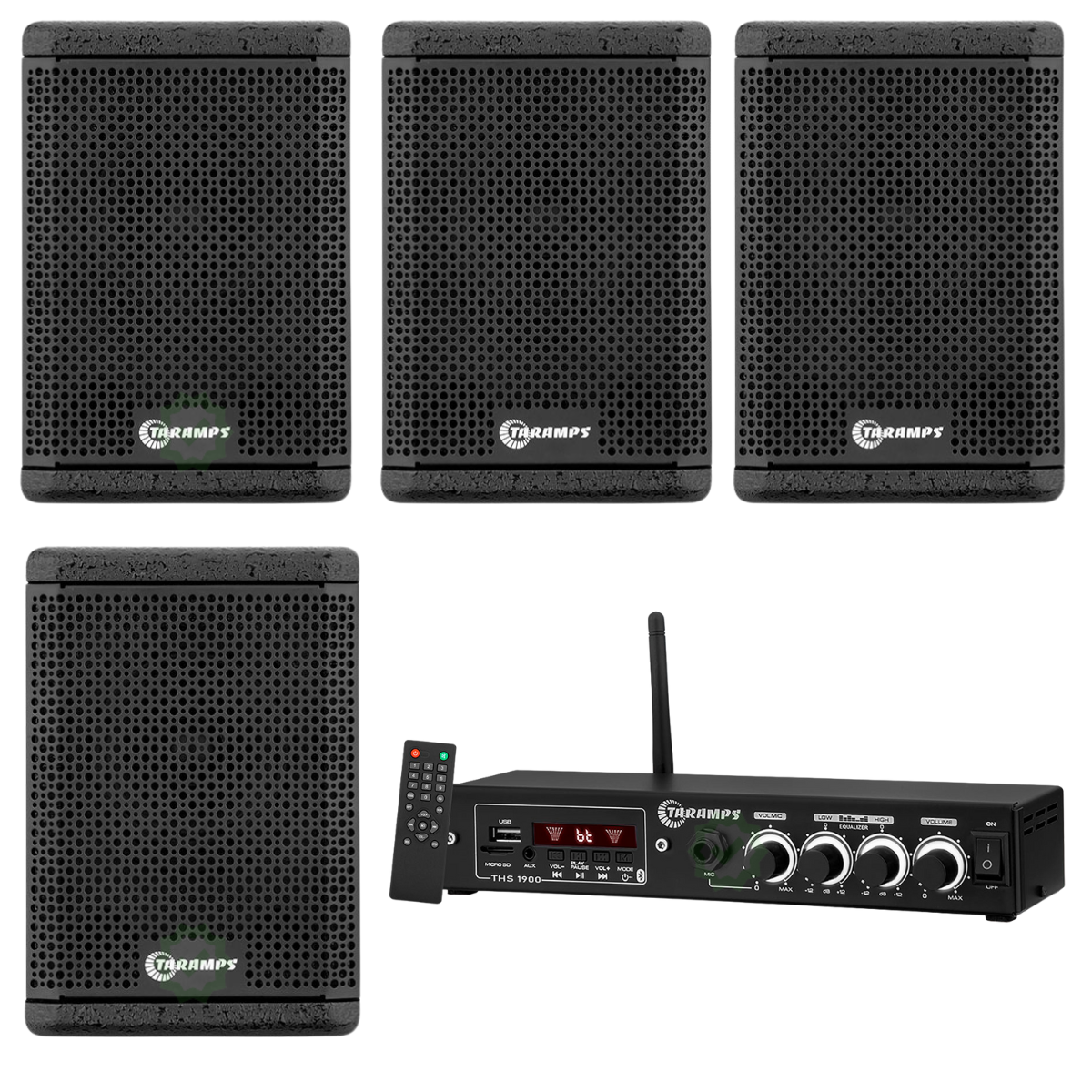 KIT AMPLIFICADOR CLASS D THS 1900 E 4 CAI...