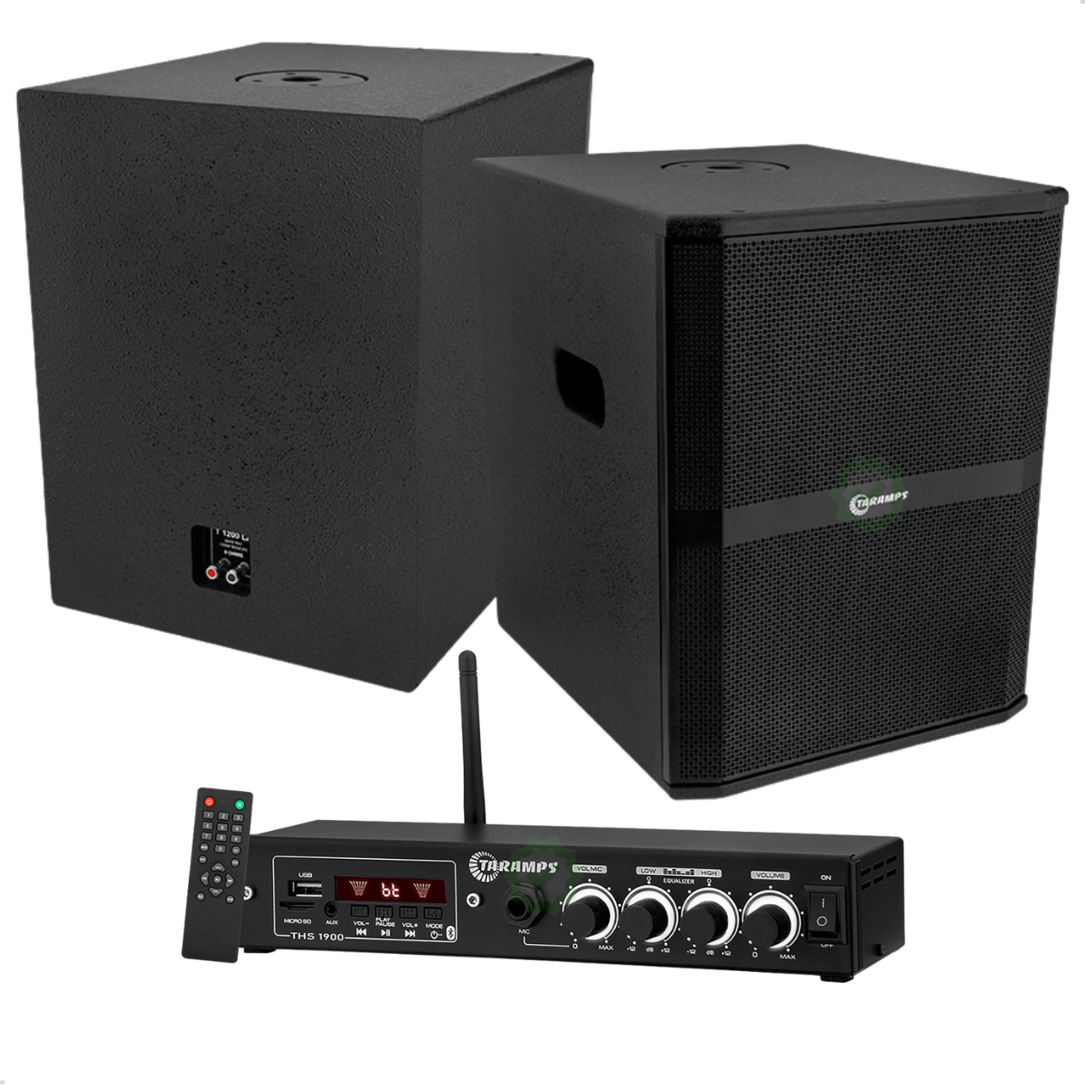 KIT CAIXA SUBWOOFER T1200.1 LF E AMPLIFIC...