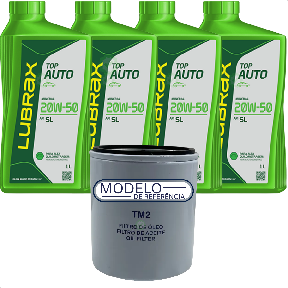 04 OLEO 20W50 SL LUBRAX TOP AUTO 1L + 01 ...