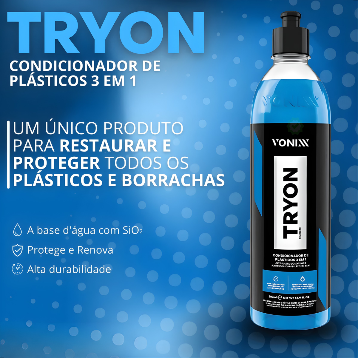 Tryon Condicionador de Plásticos 3 em 1  ...