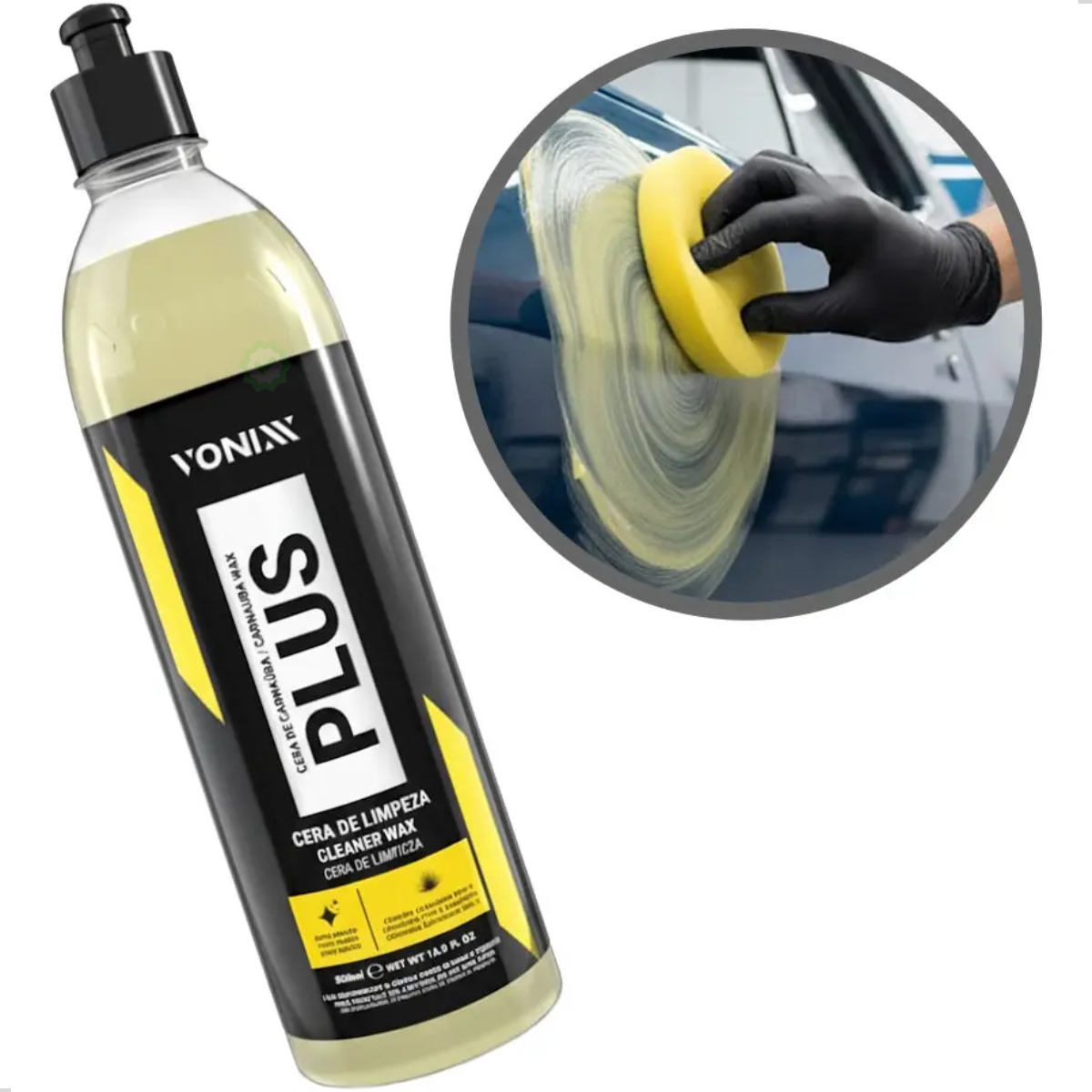 Cera Limpadora Carnauba Plus 500ml Vonixx