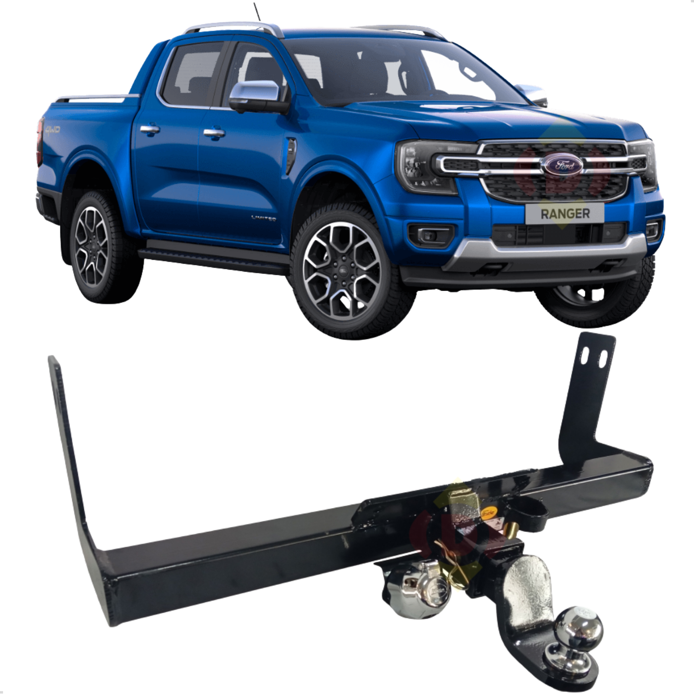 Engate Removível Ford Ranger 1994 até 201...