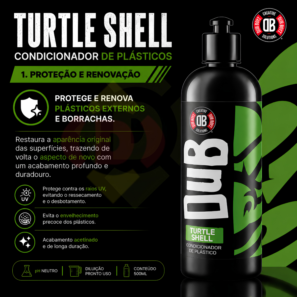 Condicionador De Plásticos Turtle Shell  ...