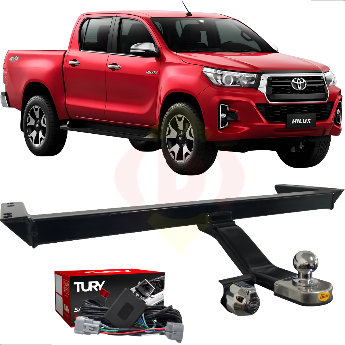 Kit Engate com Módulo Proteção Hilux Pick...