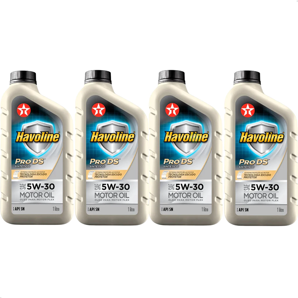 KIT COM 4 ÓLEO 5W30 HAVOLINE SINTÉTICO A ...