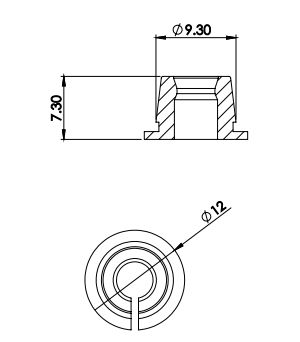 Bucha de Fixação do Farol VW - Gol/ Parat...