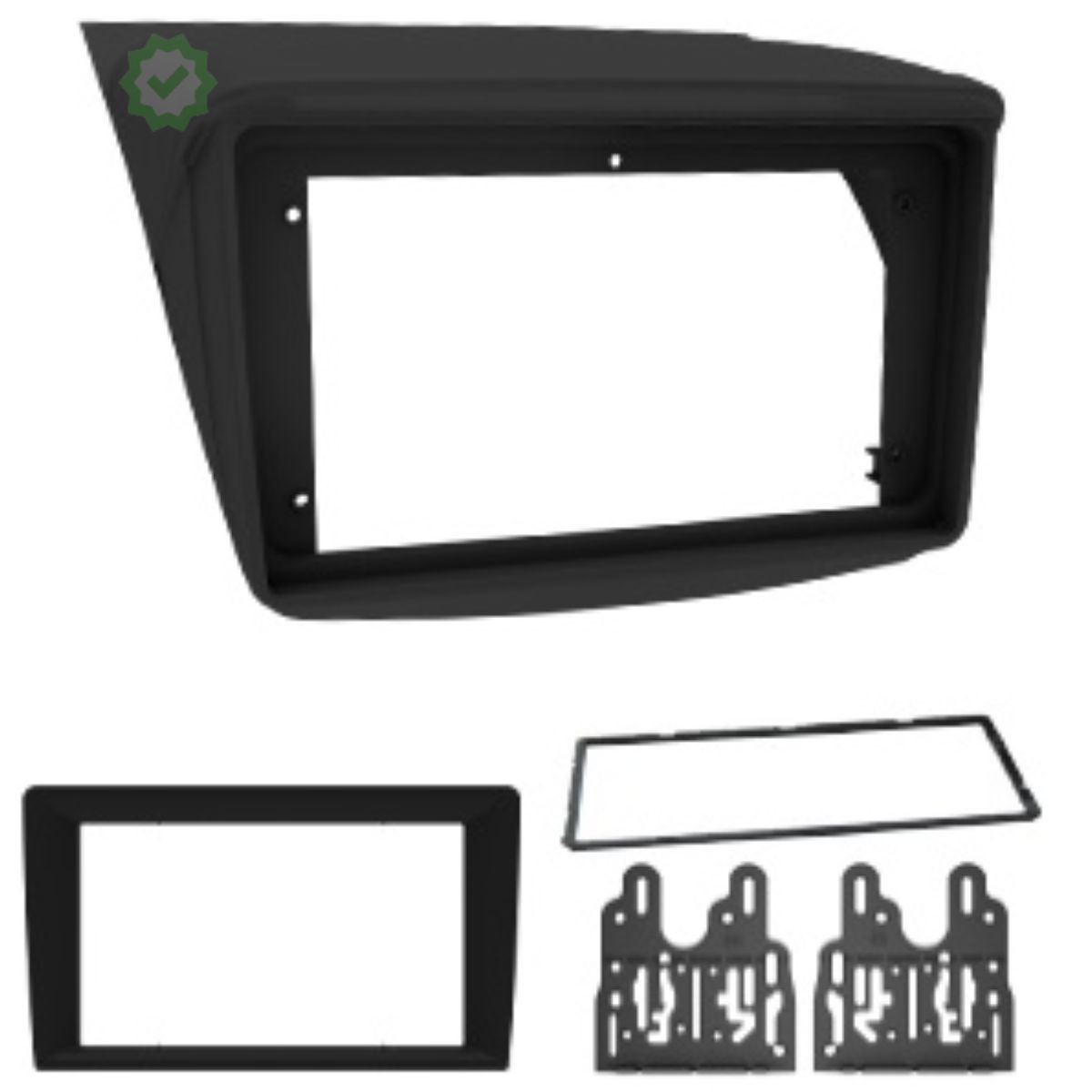 Moldura 2 Din 7"/9" Mitsubishi Triton/ Da...