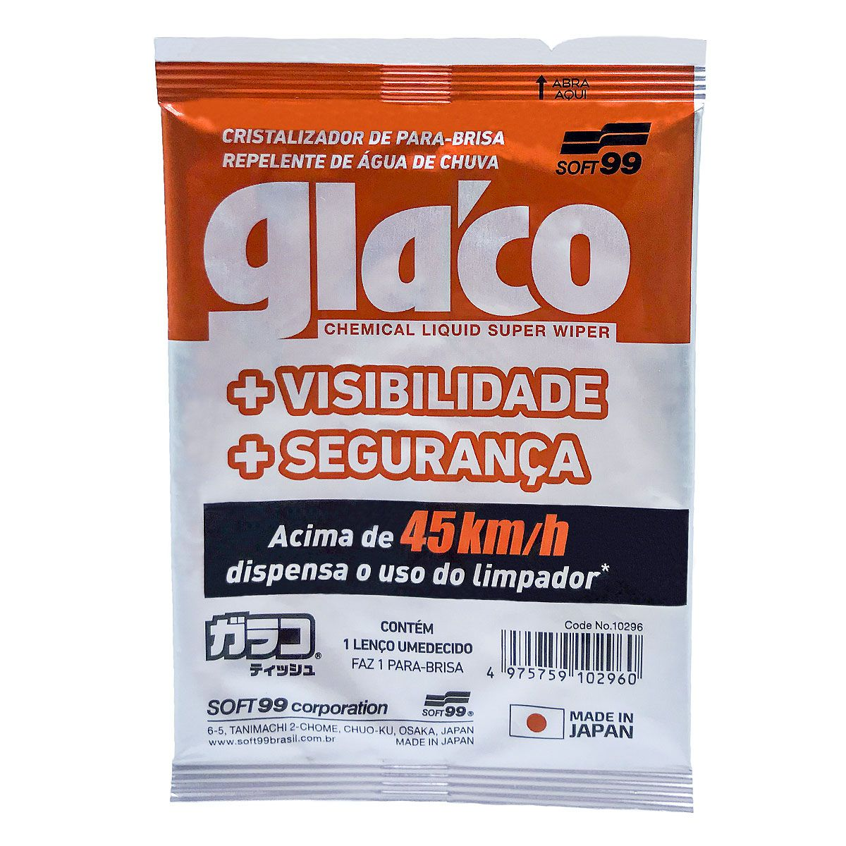 GLACO WIPE ON - GLACO LENCO APLICACAO UNICA