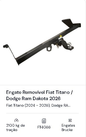 Engate Rem. Fiat Titano24/26 / Dodge Ram ...